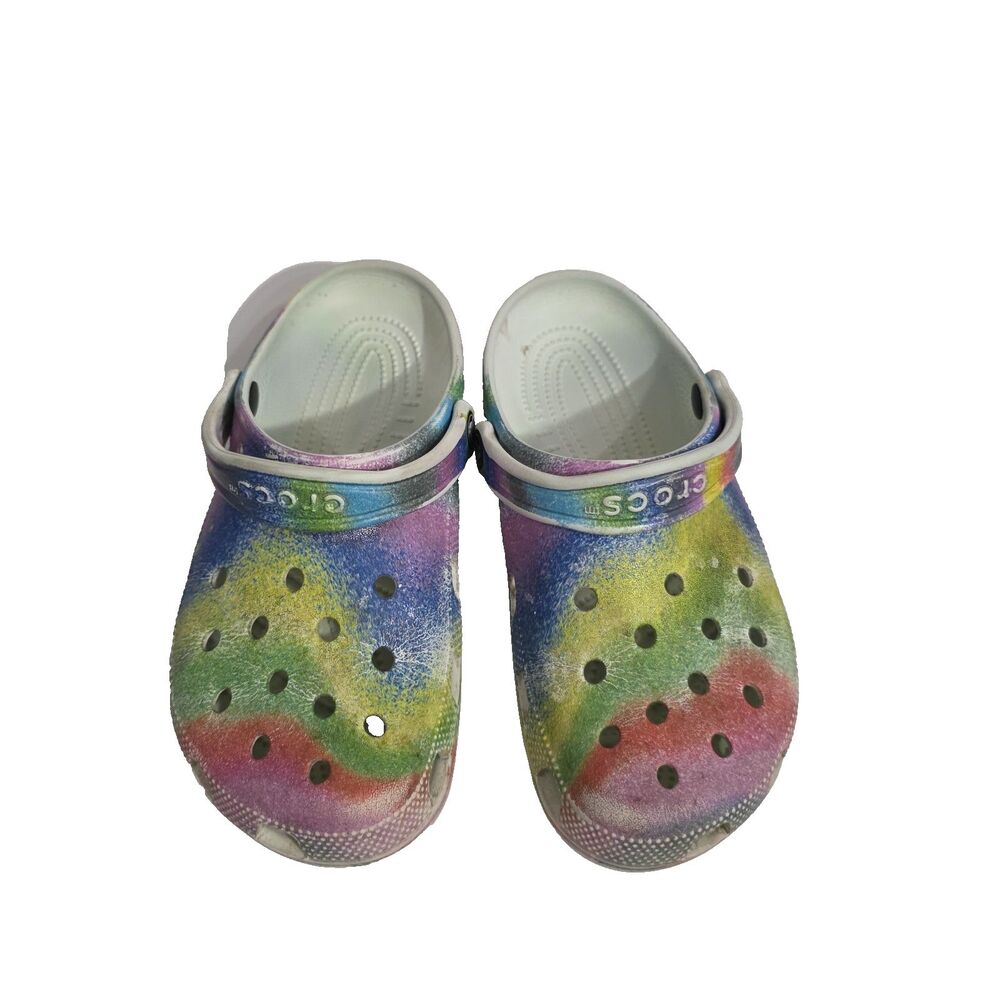 Crocs Classic Spray Dye Clogs Sz Male 6 Female 8